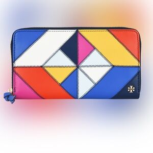 Tory Burch Diamond Stitch Zip Continental Wallet